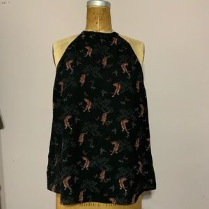 Torrid Tiger Print Halter Top Size 0
